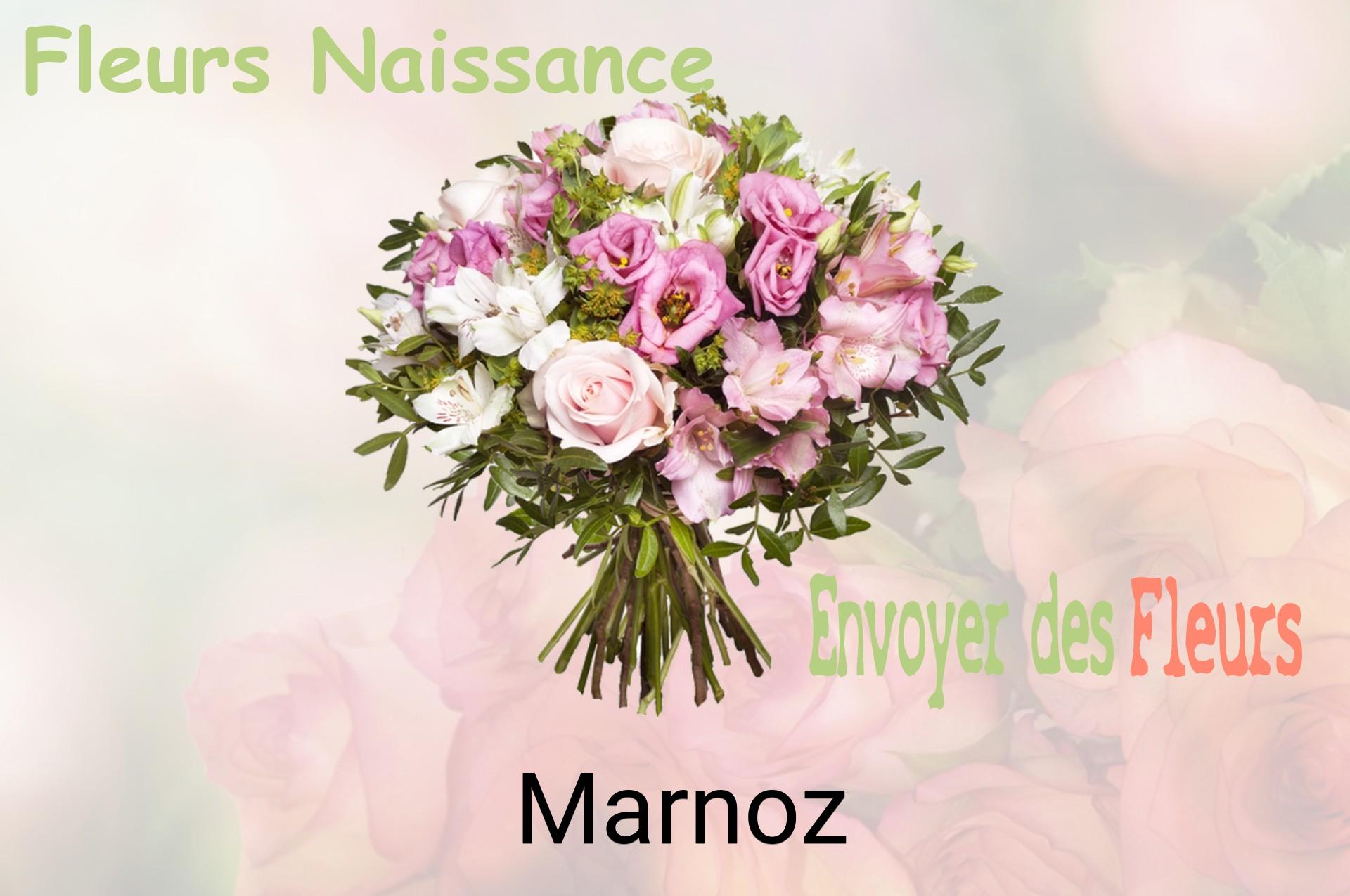 Bouquet de fleurs de naissance livré à Marnoz